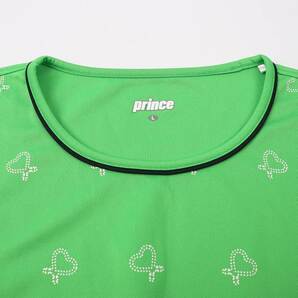 プリンス 半袖Tシャツ ハート柄 スポーツウエア レディース Lサイズ グリーン princeの画像4