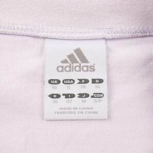 アディダス 半袖Tシャツ ロゴT コットン100% スポーツウエア レディース Mサイズ パープル adidasの画像3