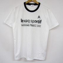 ルコックスポルティフ 半袖Tシャツ ロゴT グラフィックT スポーツウエア メンズ Lサイズ ホワイト le coq sportif_画像1