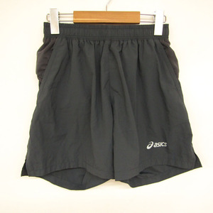  Asics шорты одноцветный сетка спортивная одежда большой размер женский O размер черный asics