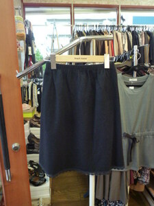 [1010-10] Olive des Olive black knitted skirt 