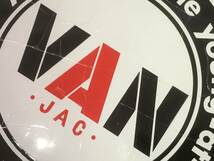 送料無料！昭和 レトロ アイビー VAN JAC ヴァンヂャケット 永遠の丸VANロゴステッカー 直径25cmのビッグサイズ VAN JACKET INC ノベルティ_画像3