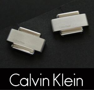 7733◆CKカルバンクライン◆カフス◆シルバー◆カフスボタン～カフリンクス◆オンワード樫山◆Calvin Klein◆新品