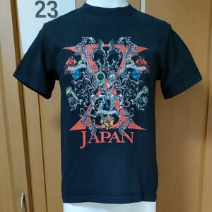 X JAPAN TシャツSS ブラック 「X JAPAN 攻撃再開 2008 I.V.～破滅に向かって～」復活東京ドーム3days