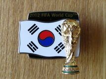 古い ピンバッジ : 2002 日韓W杯 FIFA ワールドカップ サッカー 韓国 国旗 ピンズ #A_画像1