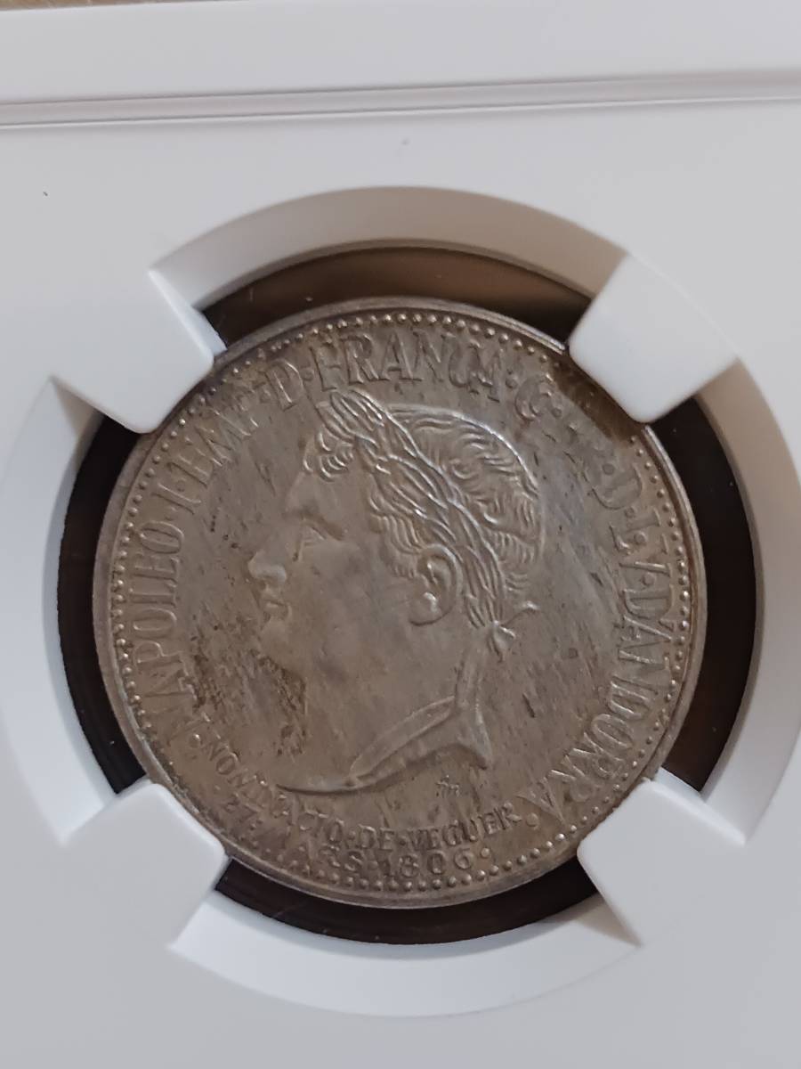 ☆仏領インドシナ☆1PIASTRE銀貨☆NGC鑑定品AU-Detail極美品☆1913年A☆-