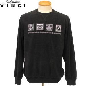 ★VINCI★SALE トレーナー【黒M】秋冬モデル 25650129 ビンチ