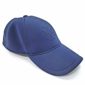 #36632758 エルメス ロゴ キャップ サイズS 56cm 帽子 ブルー ナイロン 