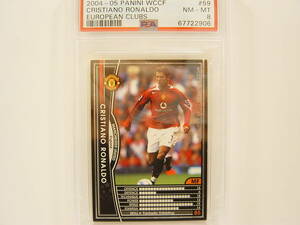 PSA鑑定済 Panini WCCF 2004-2005 黒 クリスティアーノ・ロナウド　Cristiano Ronaldo　No.7 Manchester United 04-05 PSA8