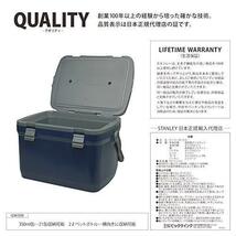 ★送料無料 STANLEY(スタンレー) 新ラッチ クーラーボックス 15.1L ネイビー 保冷 頑丈 アウトドア キャンプ 釣り レジャー 保証_画像3