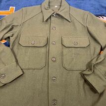 ヴィンテージ 米軍実物 OG-108 ウールシャツ 50年代 サイズS 古着_画像3