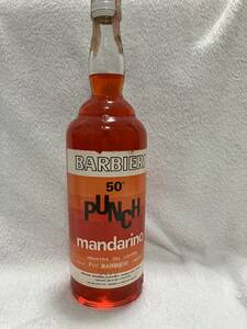 60年代流通 Punch Mandarino パンチ マンダリン 50° Barbieri　1000ml　50％　リキュール　マンダリーノ