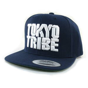 新品◆SANTASTIC！◆TOKYO TRIBE ビッグロゴ スナップバック キャップ フリーサイズ 紺◆サンタスティック 井上三太 刺繍 帽子◆J1298