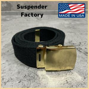 新品定価2420円 Suspender Factory of San Francisco サスペンダーファクトリー ナイロン ウェブ ベルト USA製 玉FL2235
