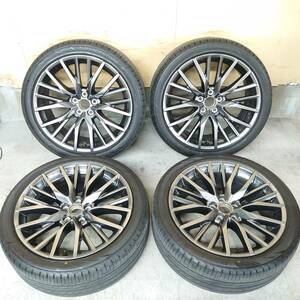 【B161】良品　レクサス純正　RX　Fスポーツ　20X8J+30　114.3X5　バリ溝　２２年　BS　245/40R20　アルファード　ヴェルファイア　に