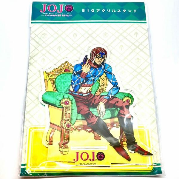 未開封品◎ジョジョの奇妙な冒険 第五部 黄金の風 フィギュア展 限定 描き下ろし BIG アクリルスタンド◎ミスタ アクスタ JOJO メディコス