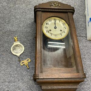 1020 昭和レトロ 精工舎 SEIKOSHA 掛け時計 掛時計 アンティーク 柱時計 レトロ ジャンク品　動作未確認