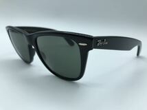 【未使用に近い】【B＆L】ボシュロムRay-Ban U.S.A. WAYFARER Ⅱ レイバン ウェイファーラーⅡ B L砂打ち有サングラス黒5418bl20231014_画像1