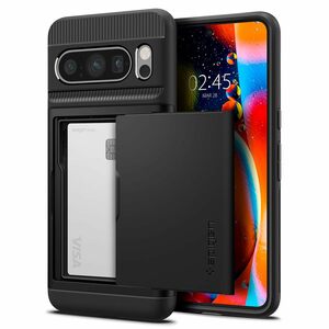 Spigen Google Pixel8Pro ケース カード収納 耐衝撃 指紋防止 二重構造 スリム・アーマー CS ACS06323 ブラック