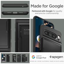 Spigen Google Pixel8Pro ケース カード収納 耐衝撃 指紋防止 二重構造 スリム・アーマー CS ACS06323 ブラック_画像7