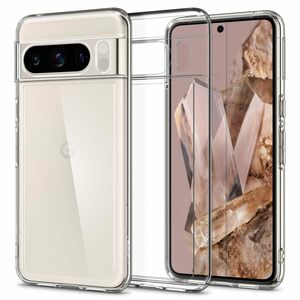 Spigen Google Pixel8Pro ケース 全透明 TPU 2重構造 耐衝撃 黄ばみ無し ワイヤレス充電対応 ACS06315 クリスタル・クリア