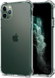 Spigen iPhone11Pro ケース クリア 耐衝撃 TPU ソフトケース 傷防止 軽量 Qi充電 ワイヤレス充電 ACS00060 クリスタル・クリア