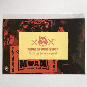 MAN WITH A MISSION ポストカード&ステッカー(オレンジ) 非売品 マンウィズアミッション ノベルティ