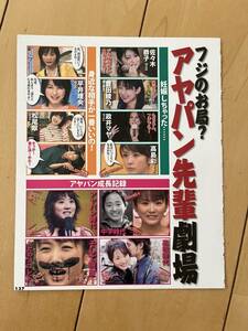 ○ 皆藤愛子 高島彩 平井理央 松尾翠 佐々木恭子 豊田綾乃 政井マヤ 女子アナ 芸能人 お宝 雑誌 切り抜き 2P/29574