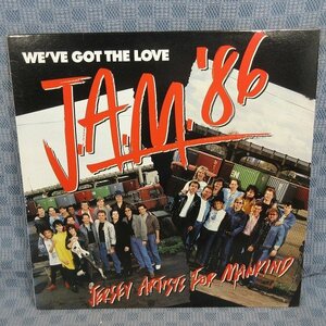 VA326●AD1-9499/Jersey Artists For Mankind J.A.M.'86「We've Got The Love」(アナログ盤)