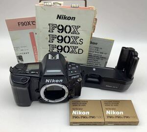 47 Nikon ニコン F90X ボディー フィルムカメラ 一眼レフカメラ DK-6付 MB-10 ファインダー 説明書 簡単な動作確認OK