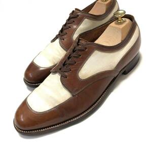 40s Florsheim Spectator Shoes Vintage поток автомобиль im кисть регистрация body Logo кожа обувь бизнес обувь Vintage 