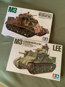 【新品未使用】PM20タミヤ 1/35 イギリス陸軍 M3 グランド Mk.I 中戦車&アメリカ陸軍 M3 リー Mk.I 戦車【2セット】未組立品（プラモデル）