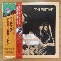 JACKIE MCLEAN FEATURING DEXTER GORDON THE MEETING VOL.1 (RE) LP_画像1