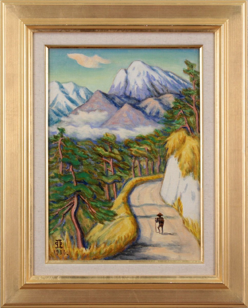 Suzuki Akio Morgenfarben des Bergs Komagatake Ölgemälde [Authentizität garantiert] Gemälde - Hokkaido Gallery, Malerei, Ölgemälde, Natur, Landschaftsmalerei