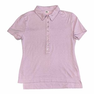  новый товар стандартный 70%OFF PURPLE&YELLOW лиловый & желтый cut and sewn рубашка-поло S незначительный фиолетовый Vintage покрой тугой c0433s st