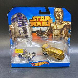 ホットウィール STARWARS スターウォーズ R2-D2 C-3PO 2台セット エージング塗装 1/64 ミニカー マテル 稀少 レア 未開封 箱痛みあり