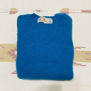 スコットランド製 PETER BLANCE ピーターバランスSEAMLESS CREW SWEATER シャギードッグ セーター SPLASH サイズ40