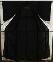 R45　正絹　絽　夏　喪服　5つ紋入り　草木染　新品　身丈154cm_画像5