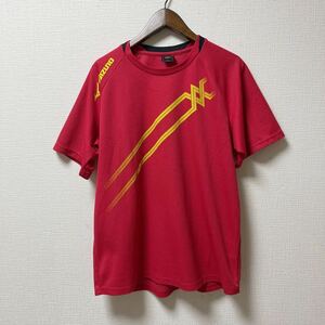 Mizuno ミズノ レディース 半袖Tシャツ プラクティスシャツ Lサイズ レッド ポリエステル