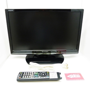 23-H-469　SHARP　シャープ　AQUOS　アクオス　液晶カラーテレビ　LC-19K90　2014年製　19型　19インチ　リモコン付き　中古　現状品