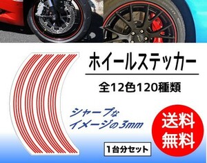 A4a★高品質リムラインホイールステッカー　ホイールラインシール　-11-1