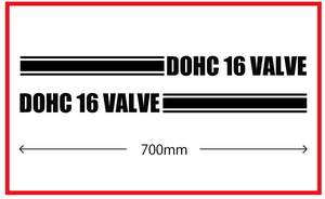 サイドラインステッカー★DOHC 16 VALVE★kstdm-1