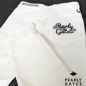 ★新品正規品 PEARLYGATES/パーリーゲイツメンズツイル ハイパワーコットンストレッチパンツ 4(M) 抜群のストレッチ性