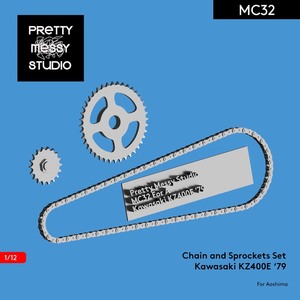 3D printer chain Aoshima 1/12 Kawasaki Kawasaki Z400FX KZ400E '79 #MC32