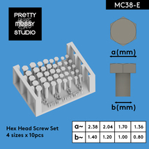 ３Ｄプリンター ディテールアップ 六角ボルト 模型 #MC38-E_画像1