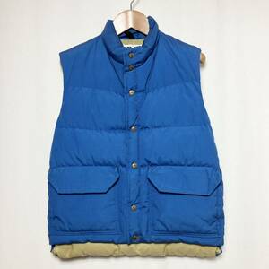 [70s Vintage ]CAMP7 camp seven down vest condition excellent blue XS Vintage North Face type men's lady's | blue 