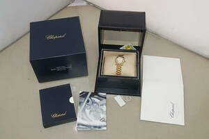 ^vChopard Chopard 27/6151-23 happy sport 750/K18 lady's purity quartz wristwatch ^V