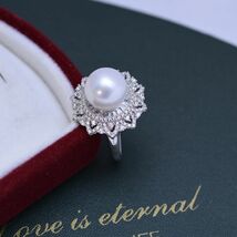 リング 真珠指輪 真珠アクセサリ 天然真珠 淡水真珠 本真珠 誕生日プレゼント 新型 女性 フリーサイズ 上質真珠 パーティー 新品 zz139_画像6