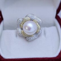 リング 真珠指輪 真珠アクセサリ 天然真珠 淡水真珠 本真珠 誕生日プレゼント 新型 女性 フリーサイズ 上質真珠 パーティー 新品 zz93_画像5