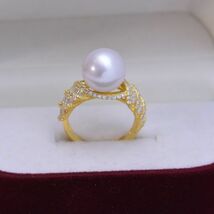 リング 真珠指輪 真珠アクセサリ 天然真珠 淡水真珠 本真珠 誕生日プレゼント 新型 女性 フリーサイズ 上質真珠 パーティー 新品 zz84_画像8